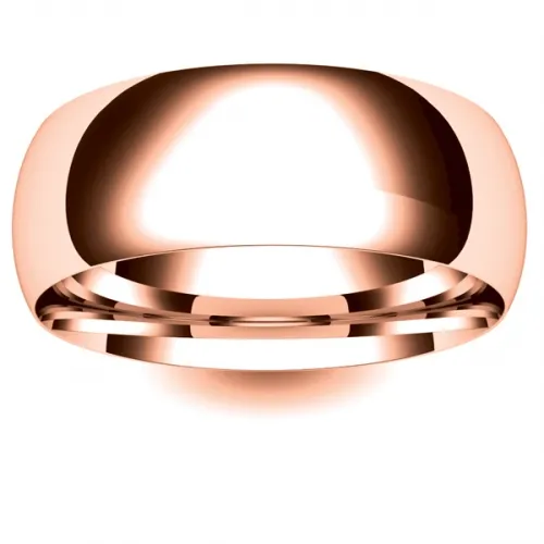 Court Very Heavy - 8mm (TCH8R) Rose Gold Wedding Ring